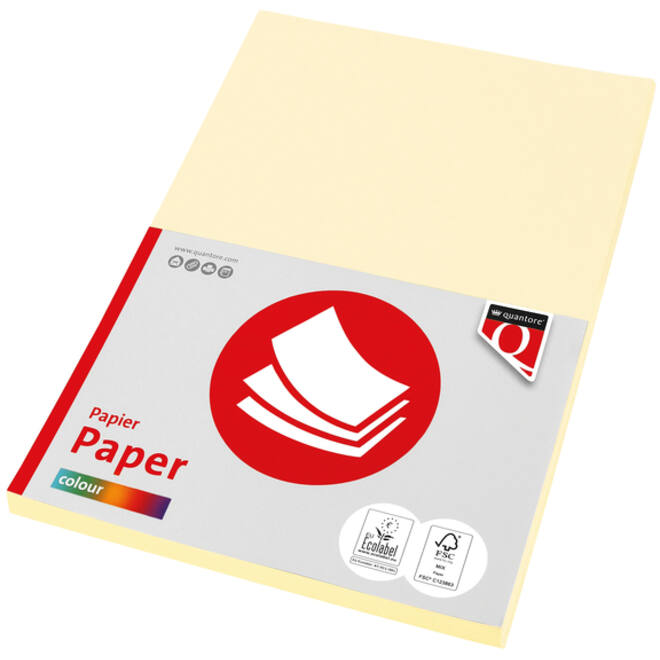 Kopieerpapier Quantore Colour A4 120gr ivoor 100 vel