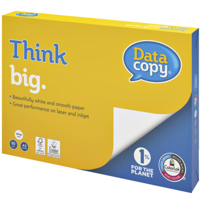 Kopieerpapier Datacopy A3 80gr wit 500vel