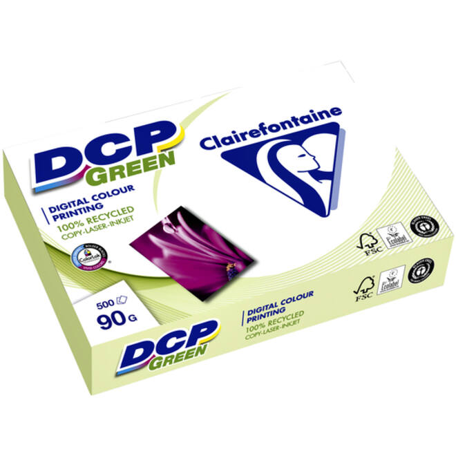 Laserpapier Clairefontaine DCP Green A4 90gr wit 500vel