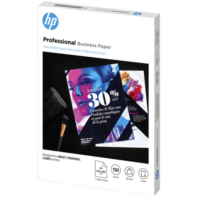 Fotopapier laser HP 3VK91A A4 180gr glans wit 150vel