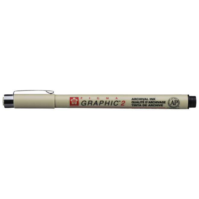 Fineliner Sakura Pigma Graphic 2.0mm zwart