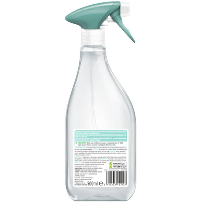 Glasreiniger Ecover groene thee & grapefruit spray 500ml