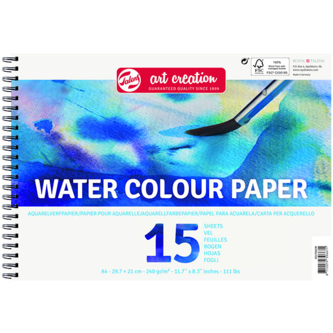 Aquarelverfpapier Talens Art Creation A4 15 vel 240gr