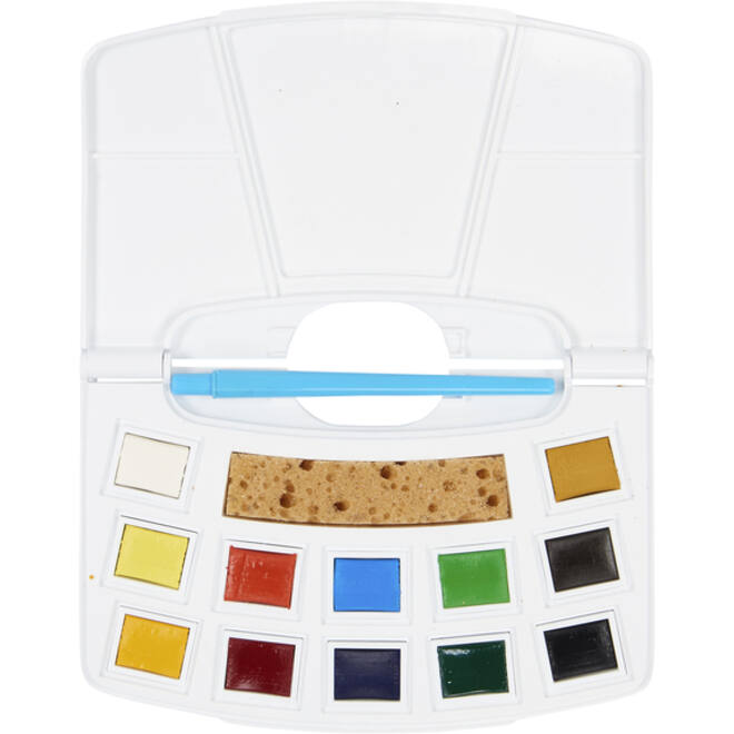 Talens Art Creation aquarel set 12 napjes met penseel