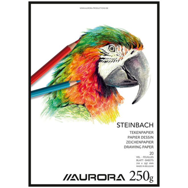Tekenblok Aurora A4 20 vel 250 gramSteinbach papier