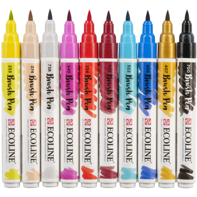 Ecoline Brush Pen set 10 Fashion
