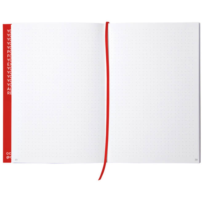 Notitieboek Octàgon DUNNO A5 135x200mm dots rood