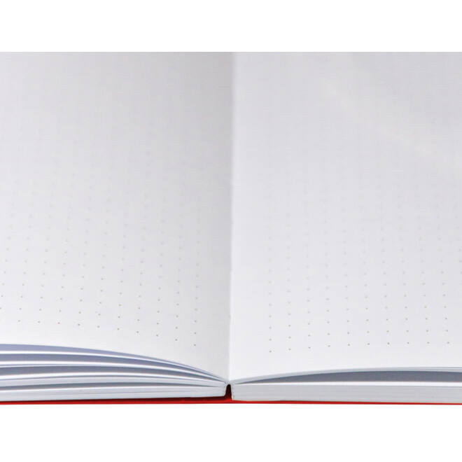 Notitieboek Octàgon DUNNO A5 135x200mm dots rood