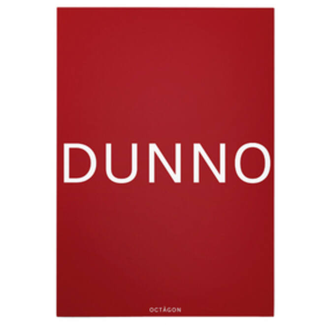 Notitieboek Octàgon DUNNO A5 135x200mm dots rood