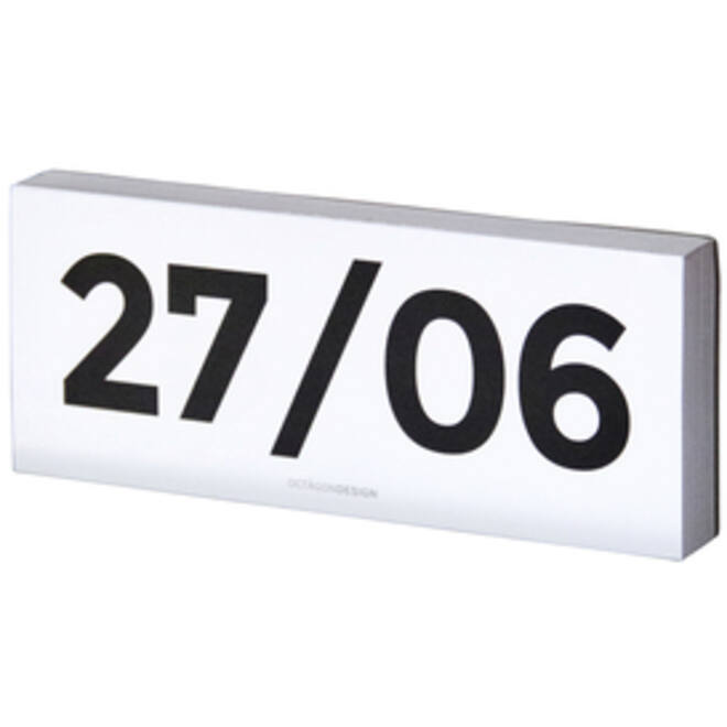 Kalender Octàgon blok wit