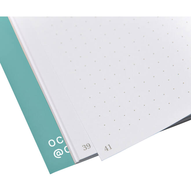 Notitieboek Octàgon DOUBTS A5 135x200mm dots blauw