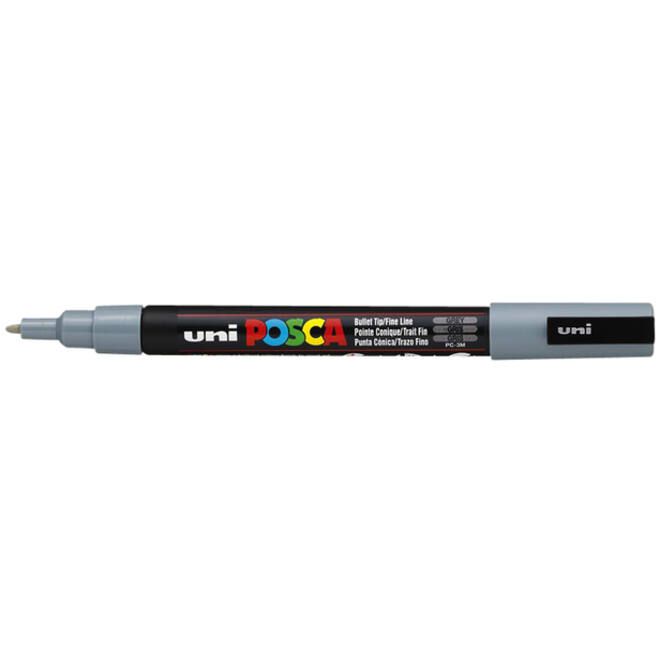 Verfstift Posca PC3M fijn grijs