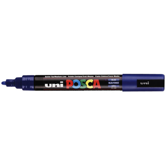 Verfstift Posca PC5M medium donkerblauw