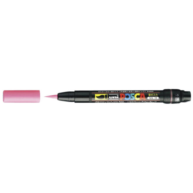 Brushverfstift Posca PCF350 1-10mm rood