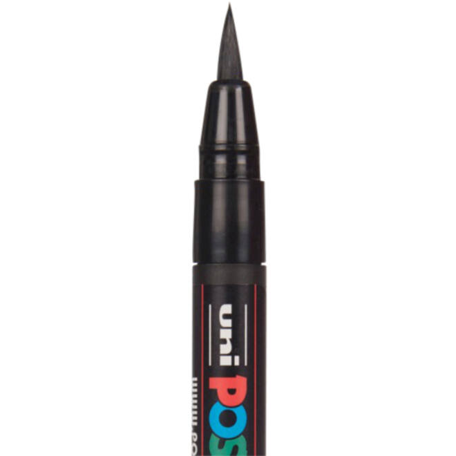 Brushverfstift Posca PCF350 1-10mm zwart