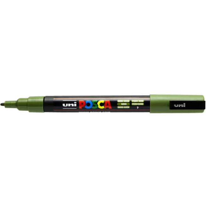 Verfstift Posca PC3M fijn kaki