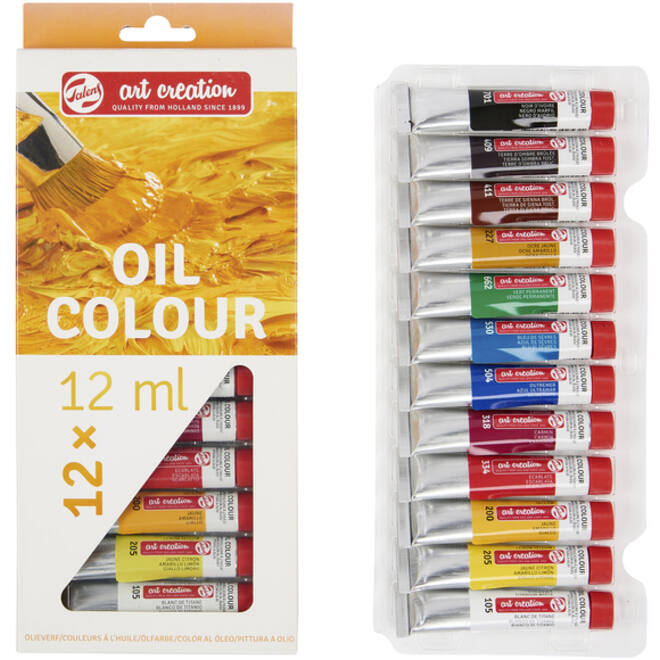 Talens Art Creation olieverf set 12 tubes 12 ml