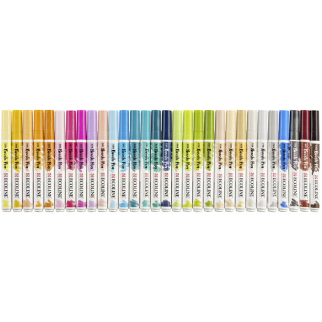 Brushpen Talens Ecoline Additional set à 30 stuks