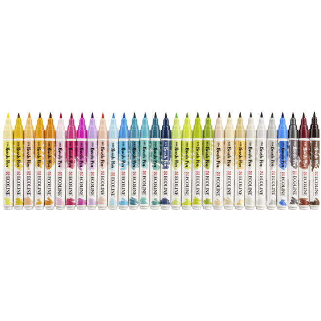 Brushpen Talens Ecoline Additional set à 30 stuks