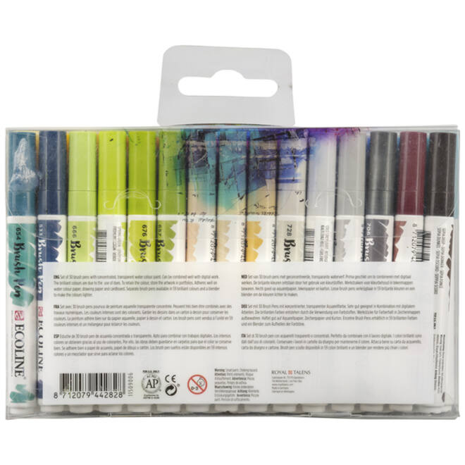 Brushpen Talens Ecoline Additional set à 30 stuks