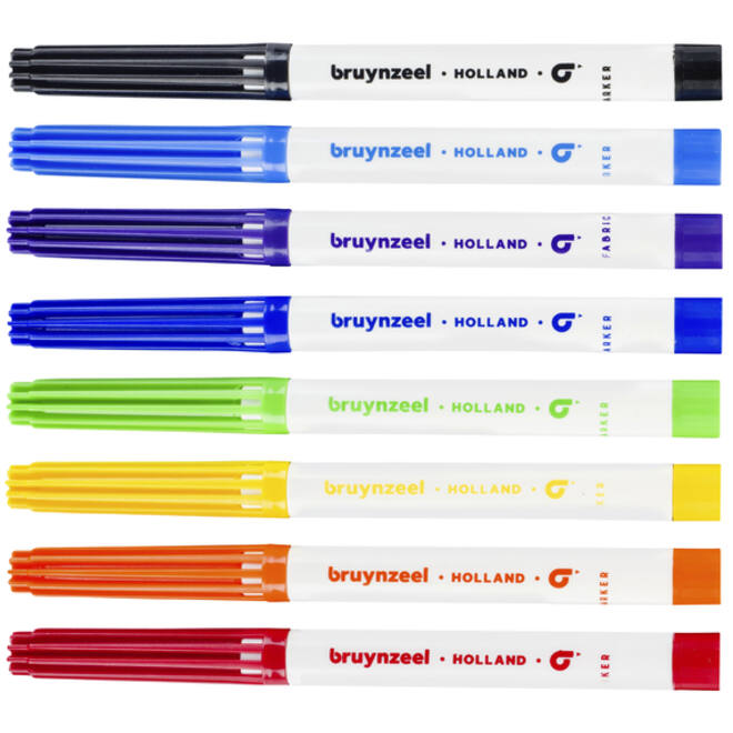 Viltstift Bruynzeel textiel assorti