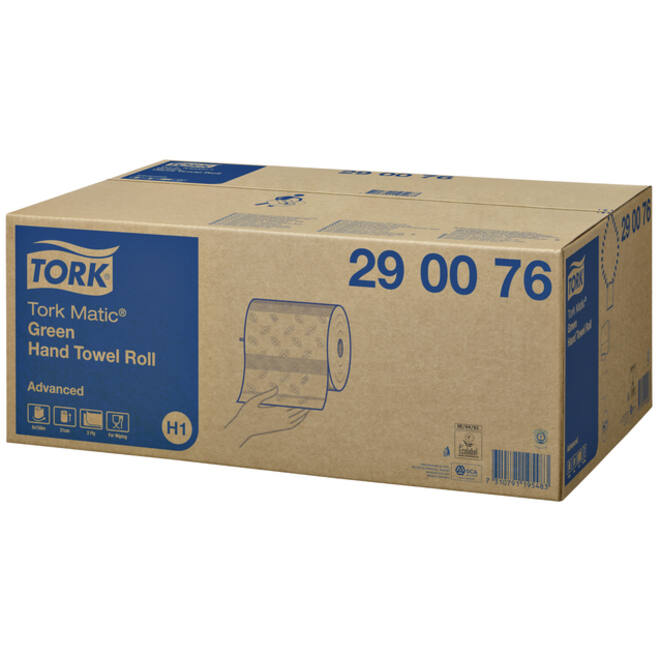 Handdoekrol Tork Matic H1 Advanced 2-laags 150m groen 290076