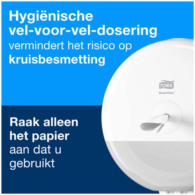 Toiletpapier Tork T9 Advanced SmartOne 2-laags 112m wit 472193