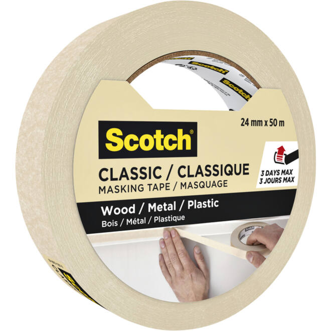 Afplaktape Scotch Classic 24mmx50m beige