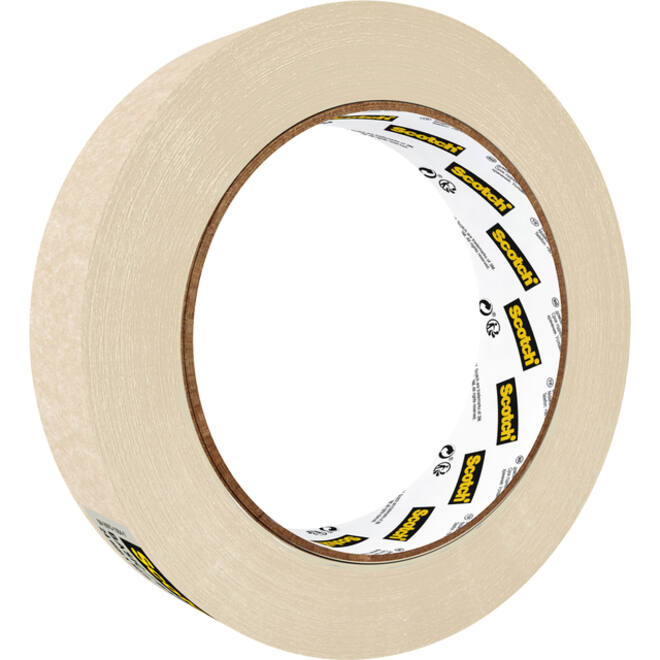 Afplaktape Scotch Basic 24mmx50m beige