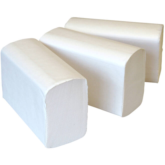 Handdoek Cleaninq H2 i-vouw 2-laags 203x320mm 25x120 vel wit