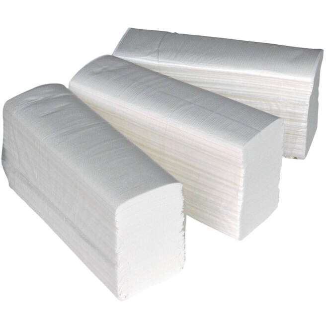 Handdoek Cleaninq H2 i-vouw 2-laags 206x240mm 25x150 vel wit