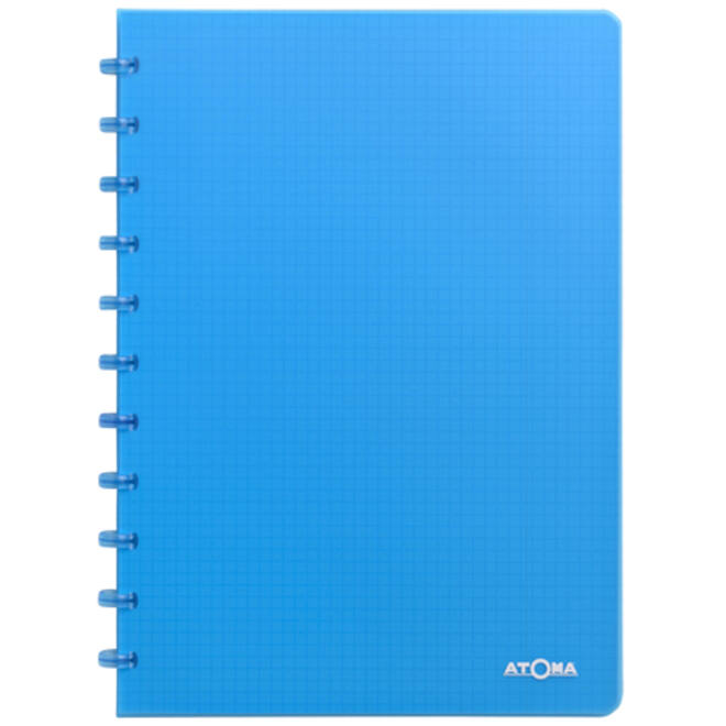 Schrift Atoma A4 ruit 5x5mm 144blz 90gr PP transparant assorti