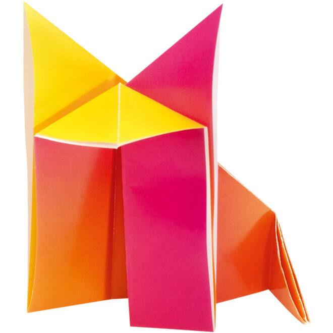 Vouwblaadjes Folia 100gr 15x15cm 100 vel regenboog
