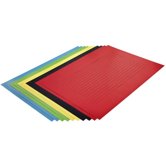 Vlechtpapier Folia 130gr 35x50cm 10 vel assorti kleuren
