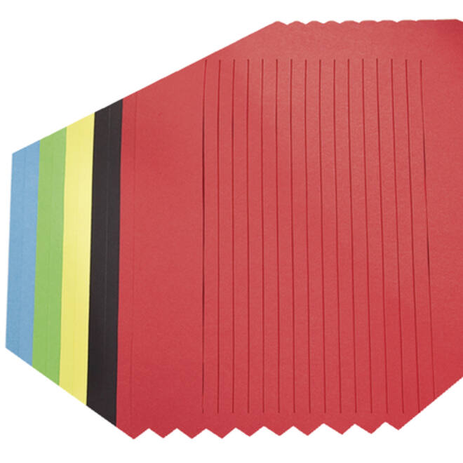Vlechtpapier Folia 130gr 35x50cm 10 vel assorti kleuren