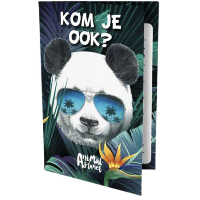 Uitnodigingen Panda 13.5x9cm