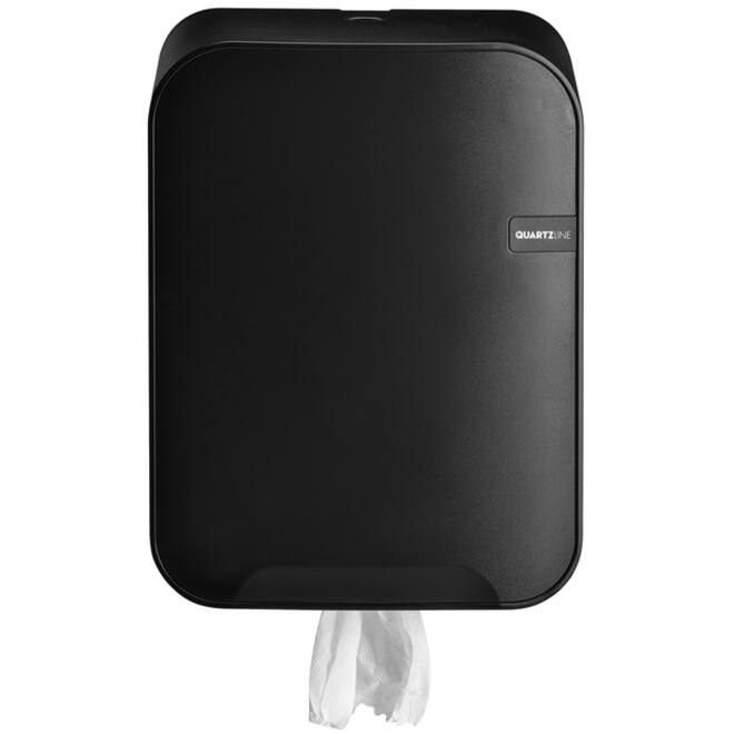 Poetspapierdispenser QuartzLine Q16 midi zwart 441154