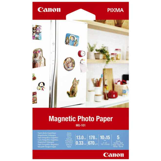 Fotopapier Canon MG-101 magnetisch 10x15cm 5vel