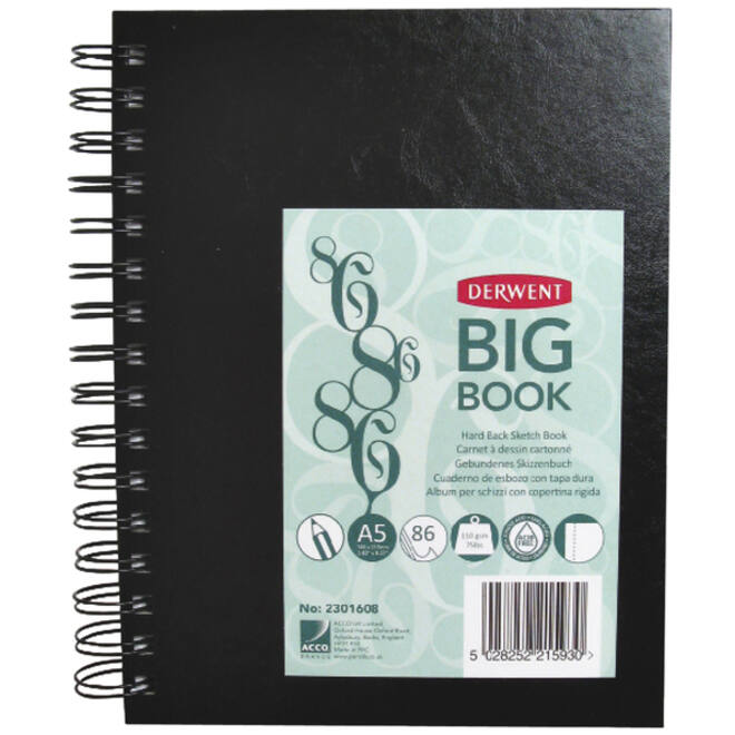 Schetsboek Derwent BIG BOOk A5 harde kaft