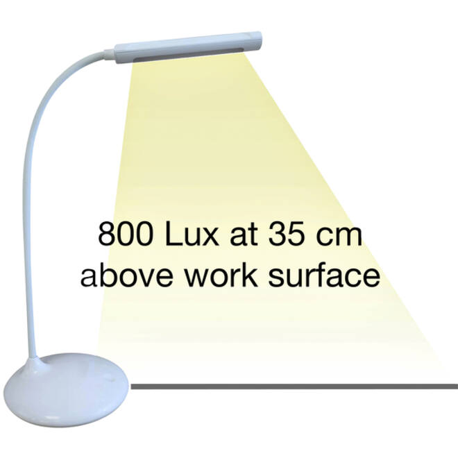 Bureaulamp Unilux Nelly led wit