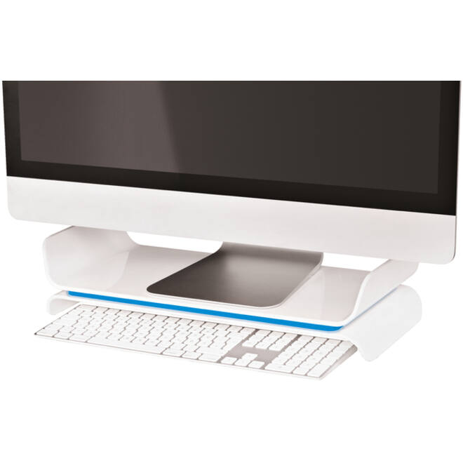 Monitorstandaard Leitz WOW Ergo verstelbaar blauw
