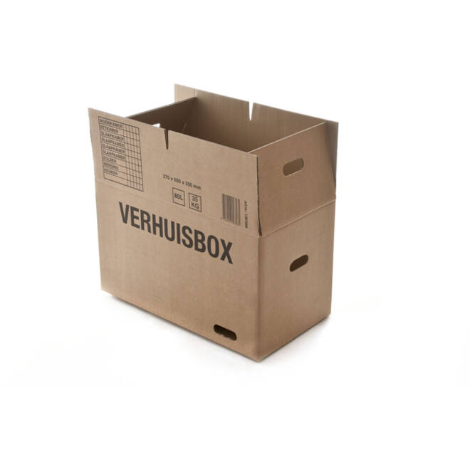 Verhuisdoos IEZZY 370x650x350 dubbelgolf bruin 7mm
