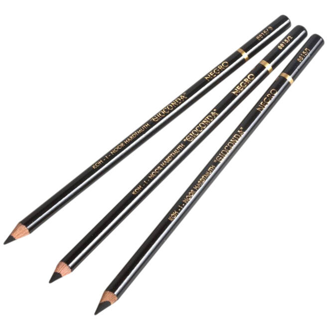 Krijtpotlood Koh-I-Noor gioconda 8815/3 hard zwart