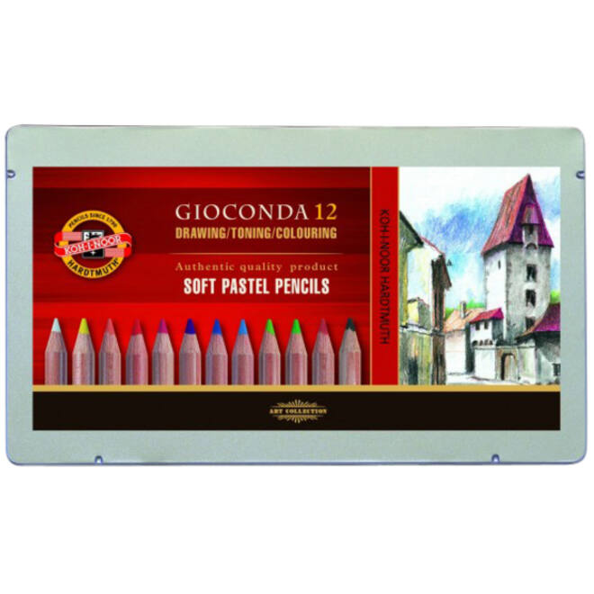 Pastelpotlood Koh-I-Noor gioconda 12 assorti