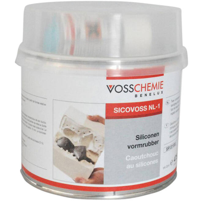 Vormrubber Voss siliconen 500gr + verharder