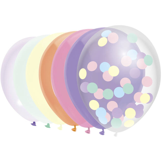 Ballon Haza uni 30cm 10 stuks pastel assorti