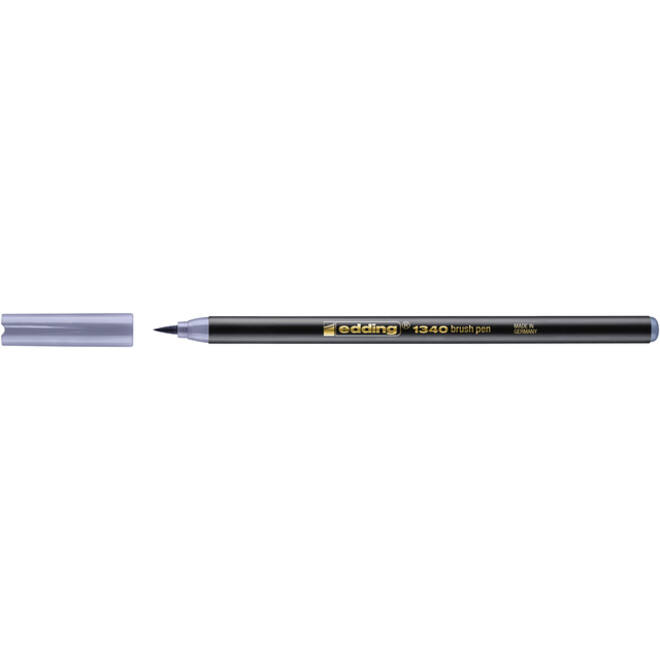 Brushpen edding 1340 zilvergrijs