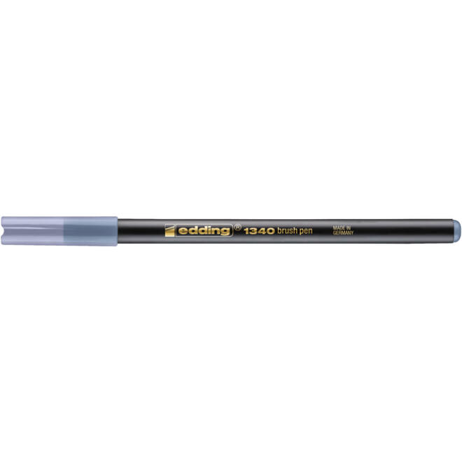 Brushpen edding 1340 zilvergrijs