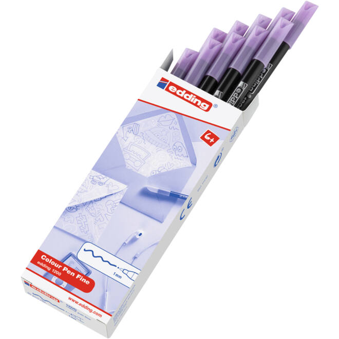Fineliner edding 1200 087 fijn pastel bessenlavendel