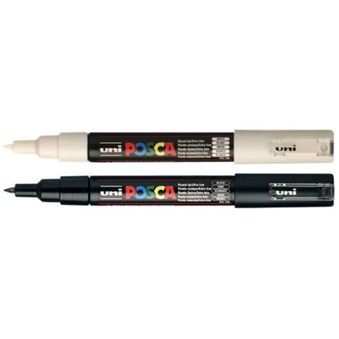 Verfstift Posca PC1MC extra fijn wit